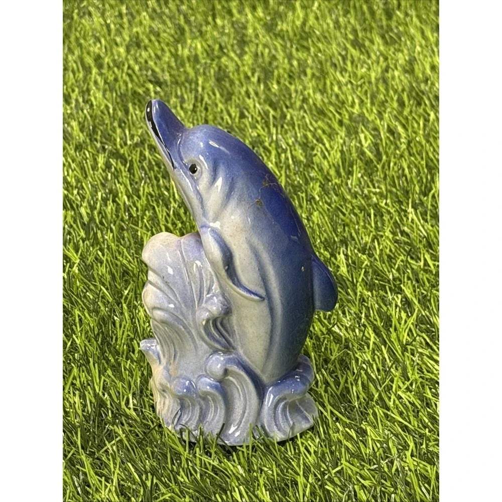 Vintage‎ Florida Dolphin Thermometer Ceramic Wall Decor Souvenir